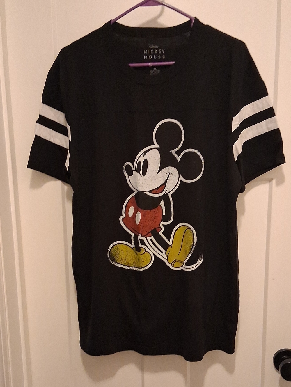 Disney Mickey Mouse Black Graphic Tee Size XL